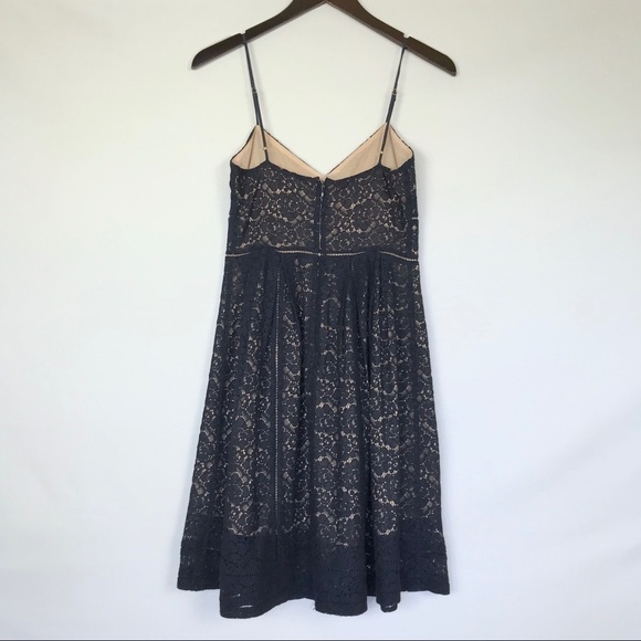 JOIE Solandra Lace Overlay Dress Navy 0 - Picture 6 of 8